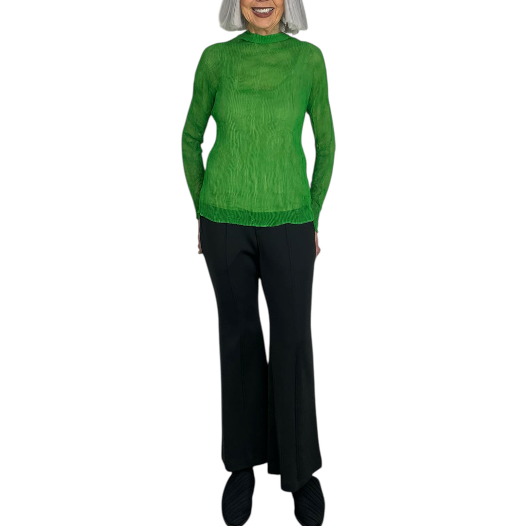 CHIFFON TWIST 3 HI-NECK TOP