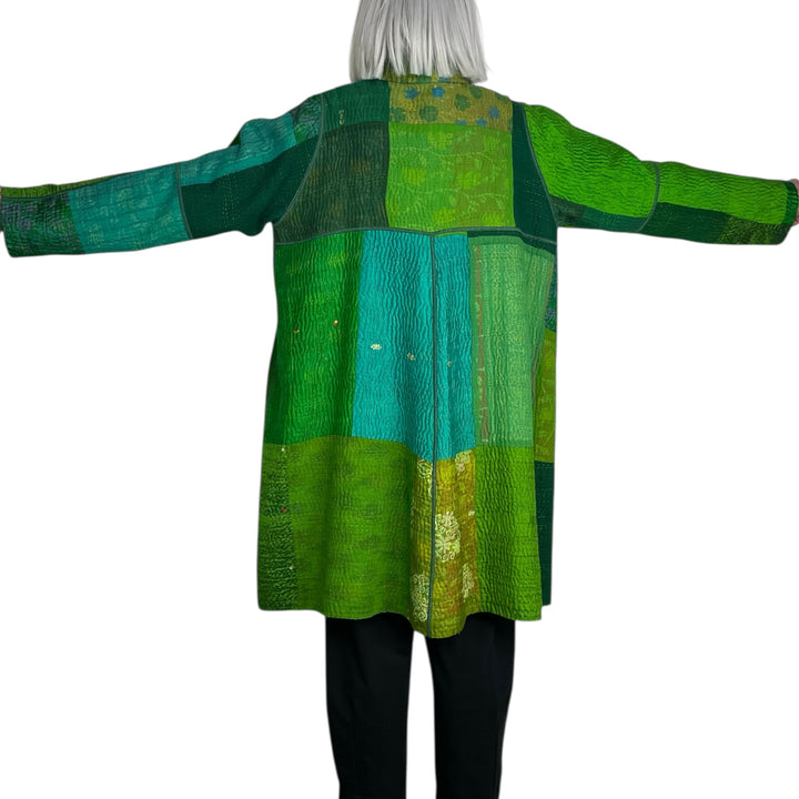 VINTAGE SILK A-LINE DUSTER