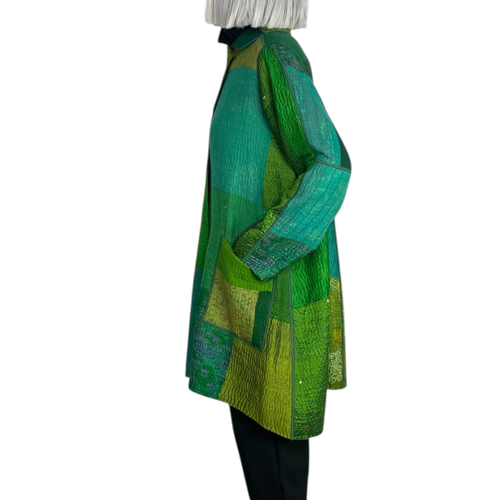 VINTAGE SILK A-LINE DUSTER