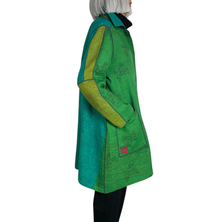 VINTAGE SILK A-LINE DUSTER