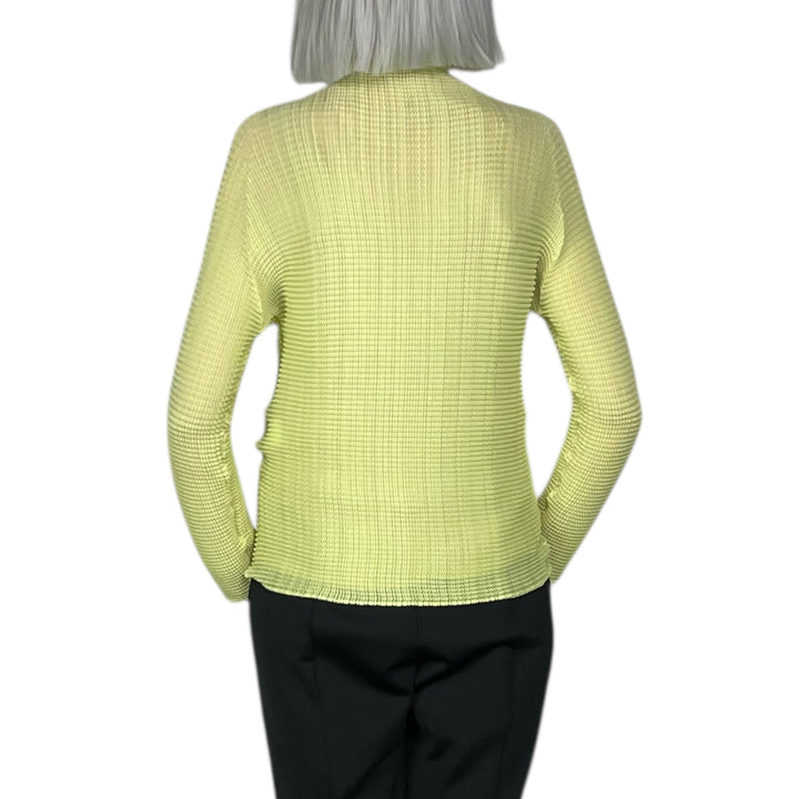 WOOLY PLEATS-66 HI-NECK TOP
