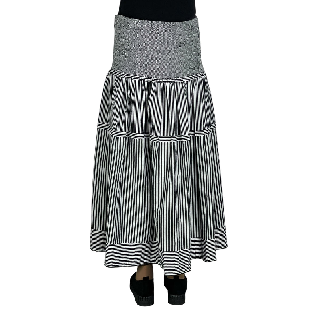 NEW STRIPE LOOMED SKIRT