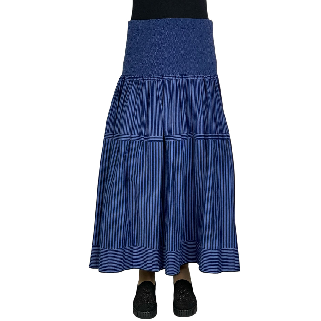 NEW STRIPE LOOMED SKIRT