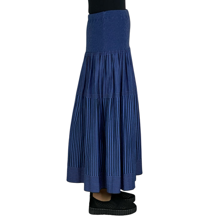 NEW STRIPE LOOMED SKIRT