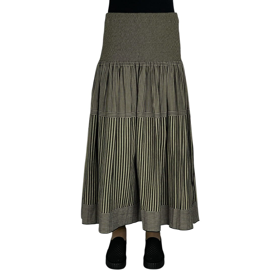 NEW STRIPE LOOMED SKIRT