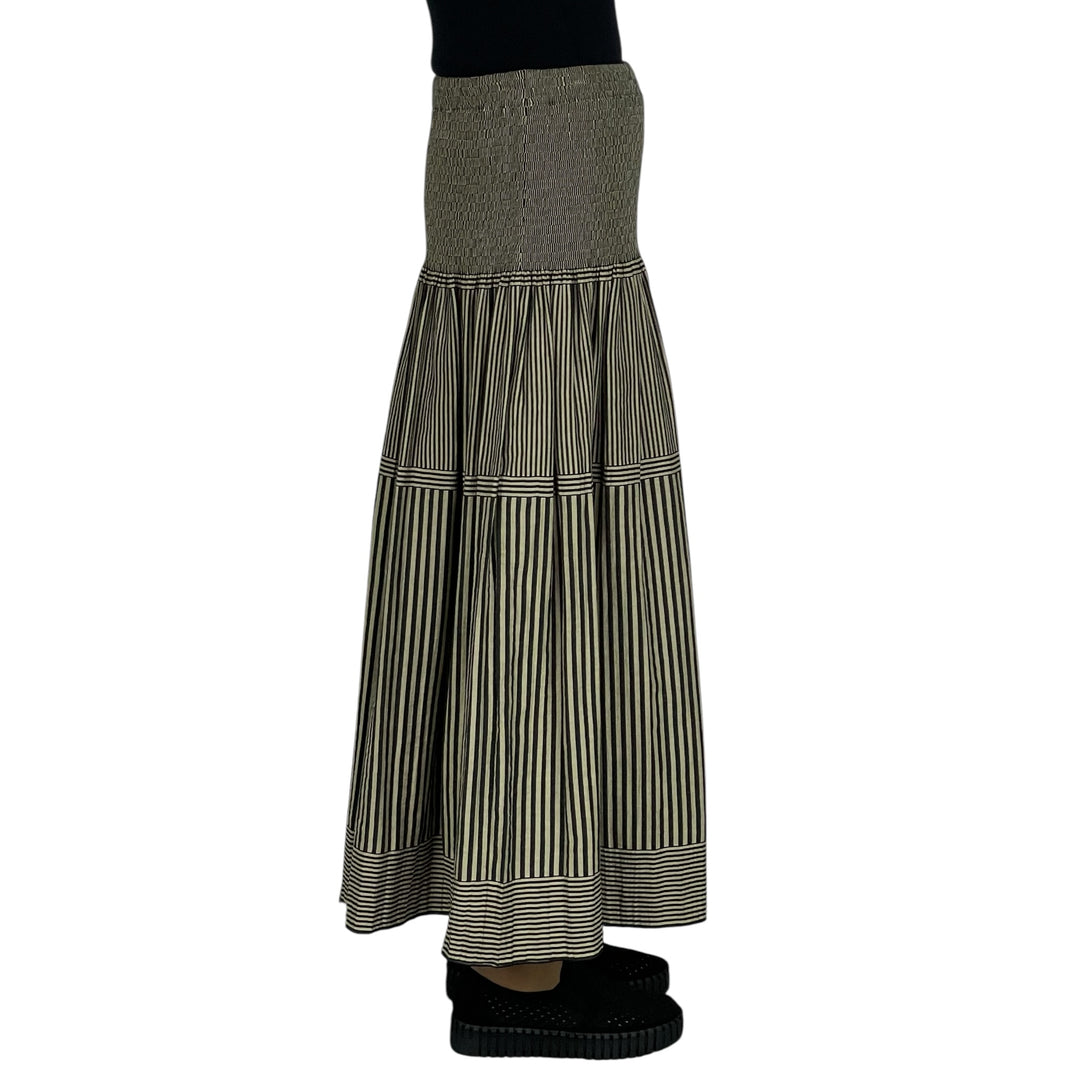 NEW STRIPE LOOMED SKIRT