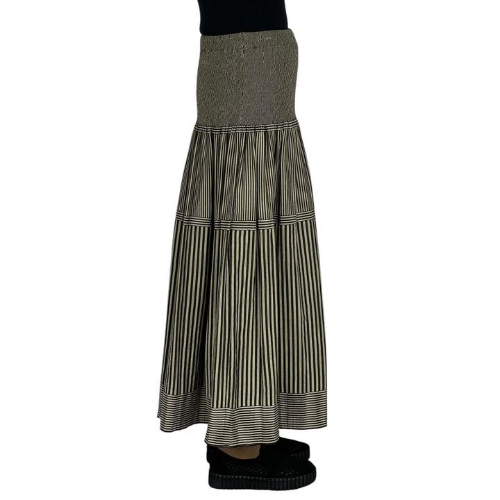 NEW STRIPE LOOMED SKIRT