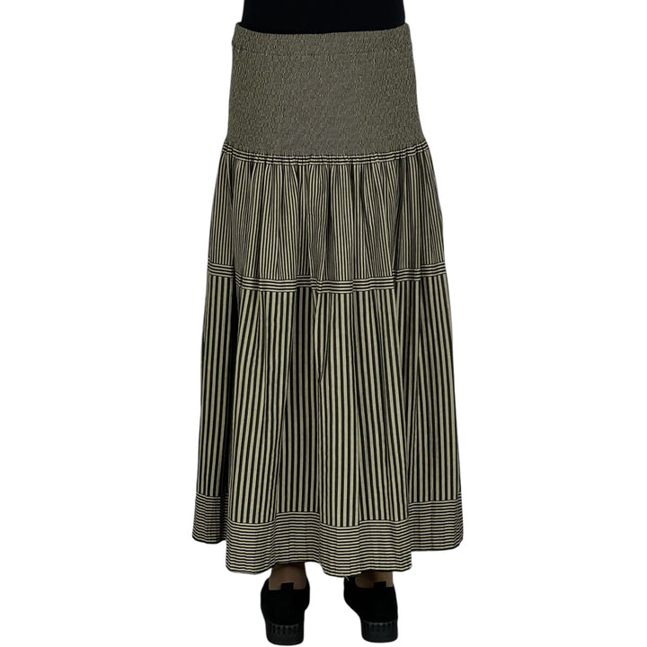 NEW STRIPE LOOMED SKIRT