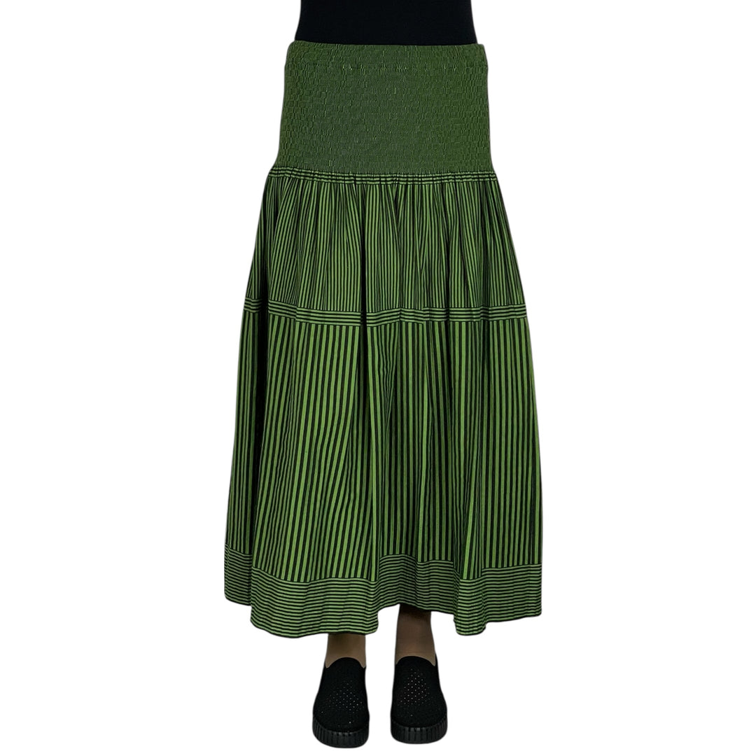 NEW STRIPE LOOMED SKIRT