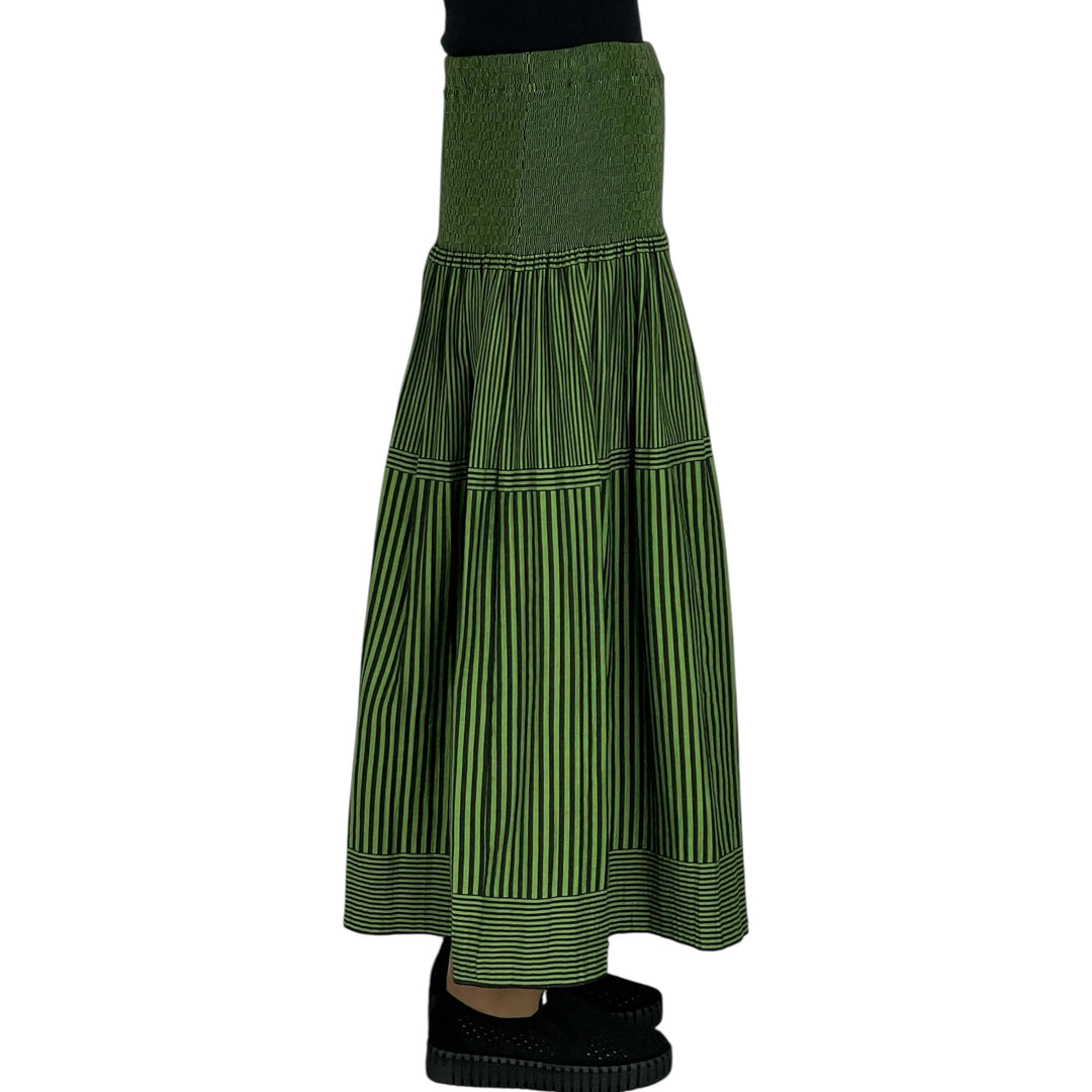 NEW STRIPE LOOMED SKIRT