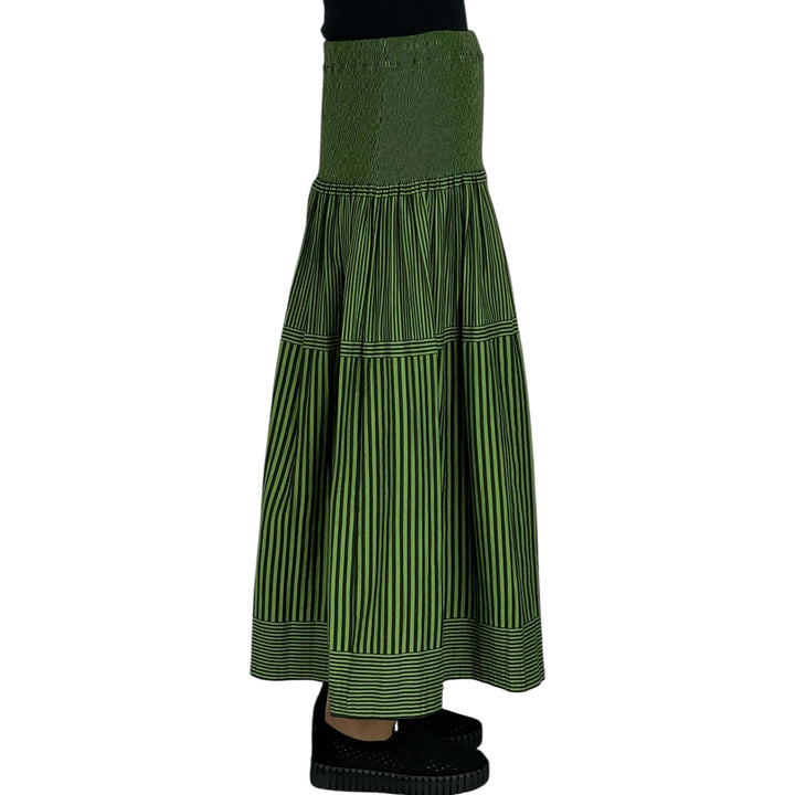 NEW STRIPE LOOMED SKIRT