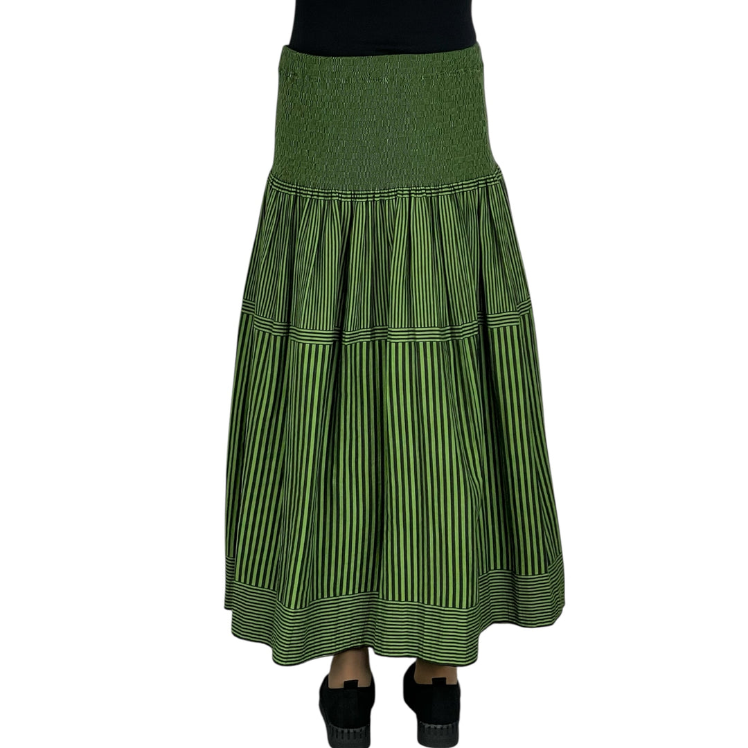 NEW STRIPE LOOMED SKIRT