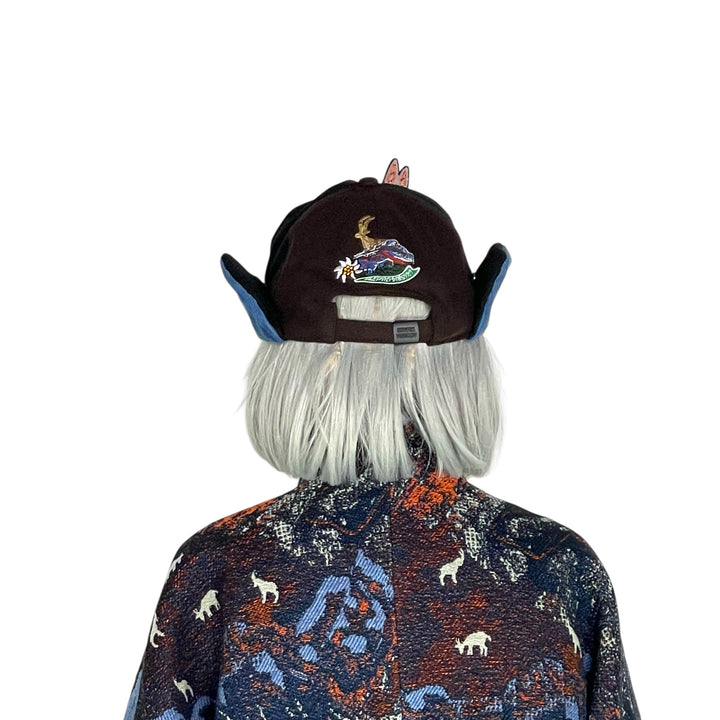 FEATHER CAP W/EAR FLAPS