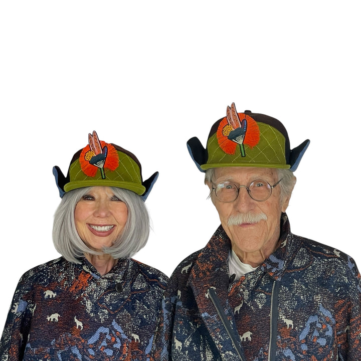 FEATHER CAP W/EAR FLAPS