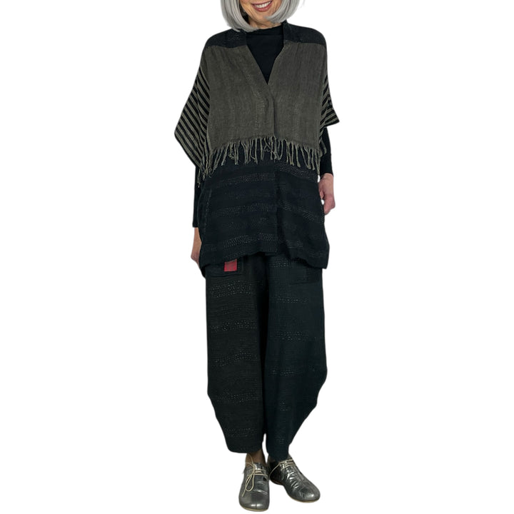WOVEN HANDLOOM PONCHO TOP
