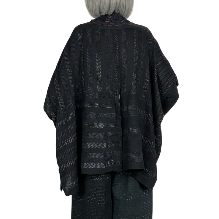WOVEN HANDLOOM PONCHO TOP