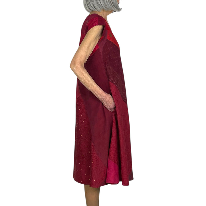 JAIPUR PATCH CAP SLEEVE DRESS