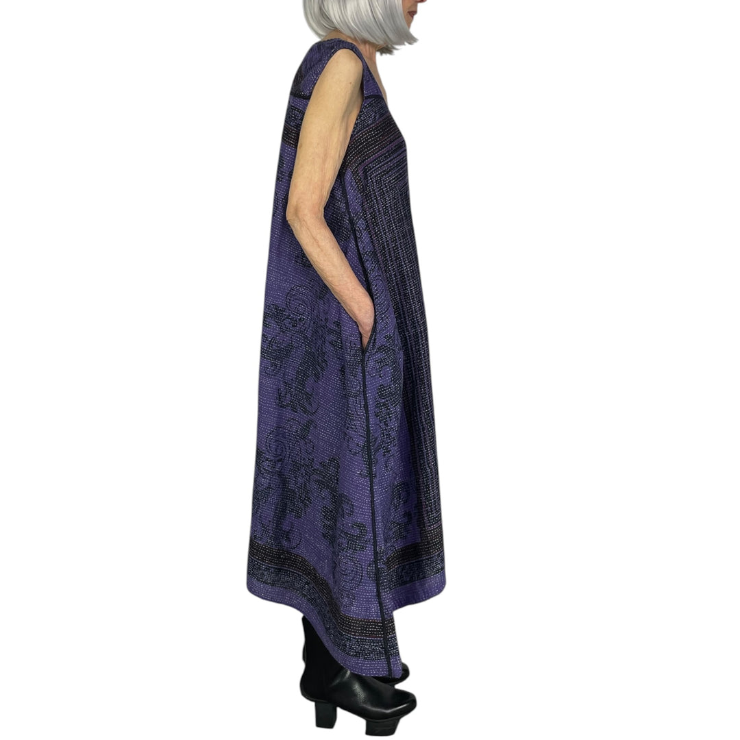 COTTON PAISLEY TENT DRESS