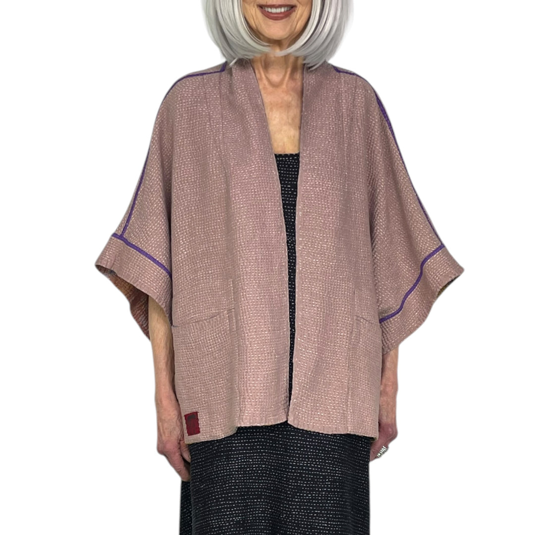 MONE SHIBORI TIE-DYE MINI PONCHO