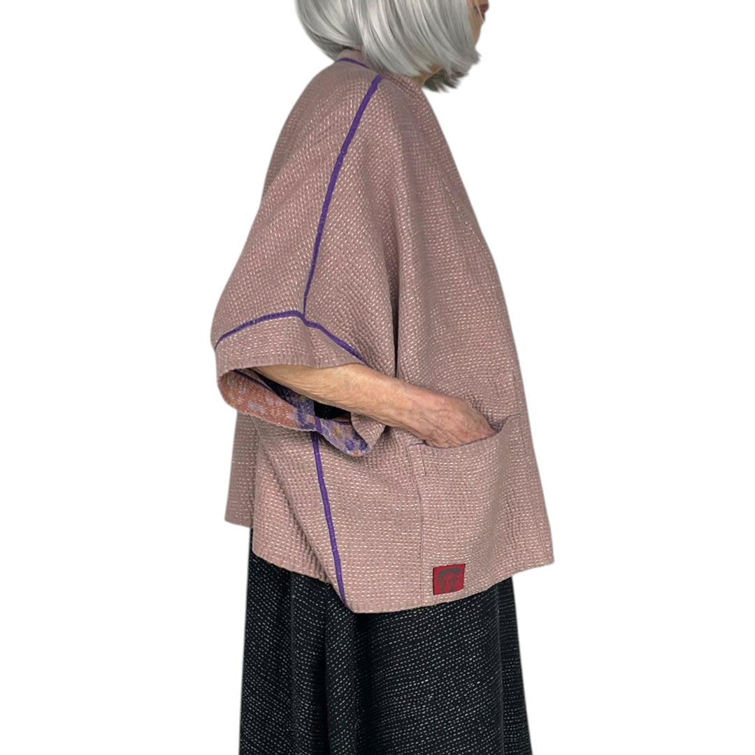 MONE SHIBORI TIE-DYE MINI PONCHO