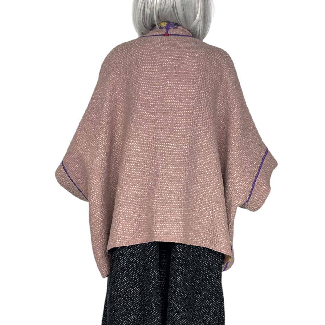 MONE SHIBORI TIE-DYE MINI PONCHO