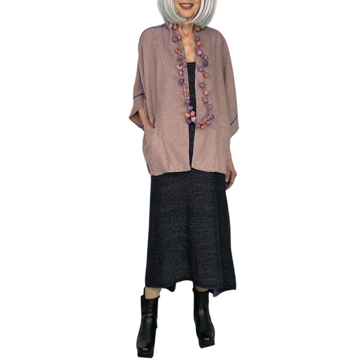 MONE SHIBORI TIE-DYE MINI PONCHO