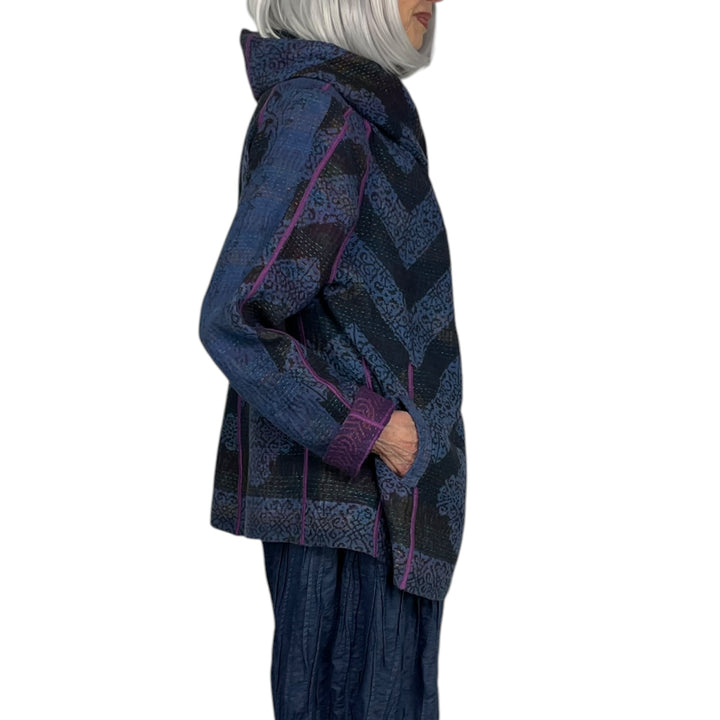 OVERDYE KANTHA HOODIE JACKET