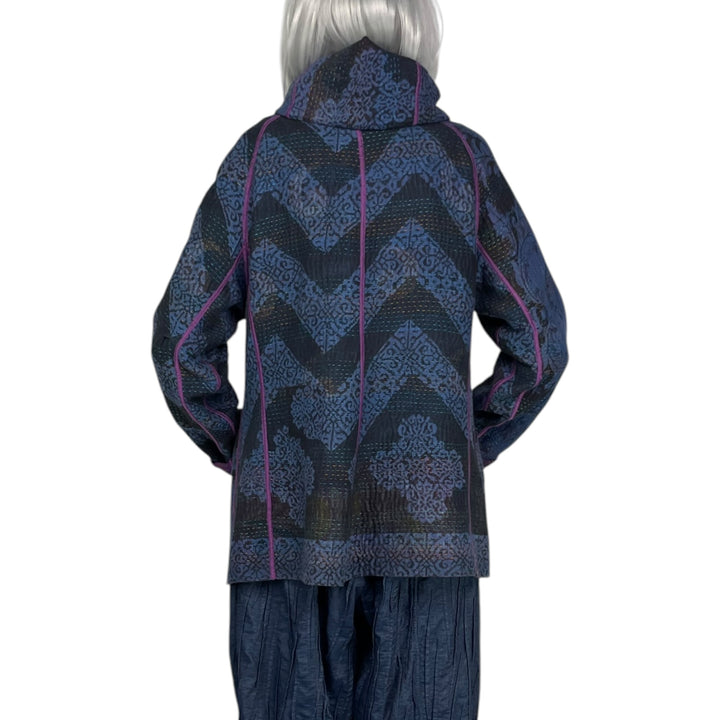 OVERDYE KANTHA HOODIE JACKET