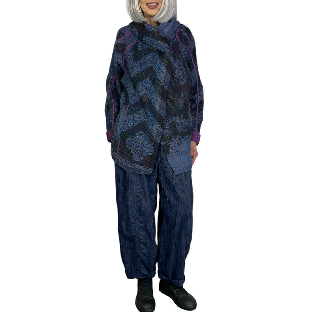 OVERDYE KANTHA HOODIE JACKET