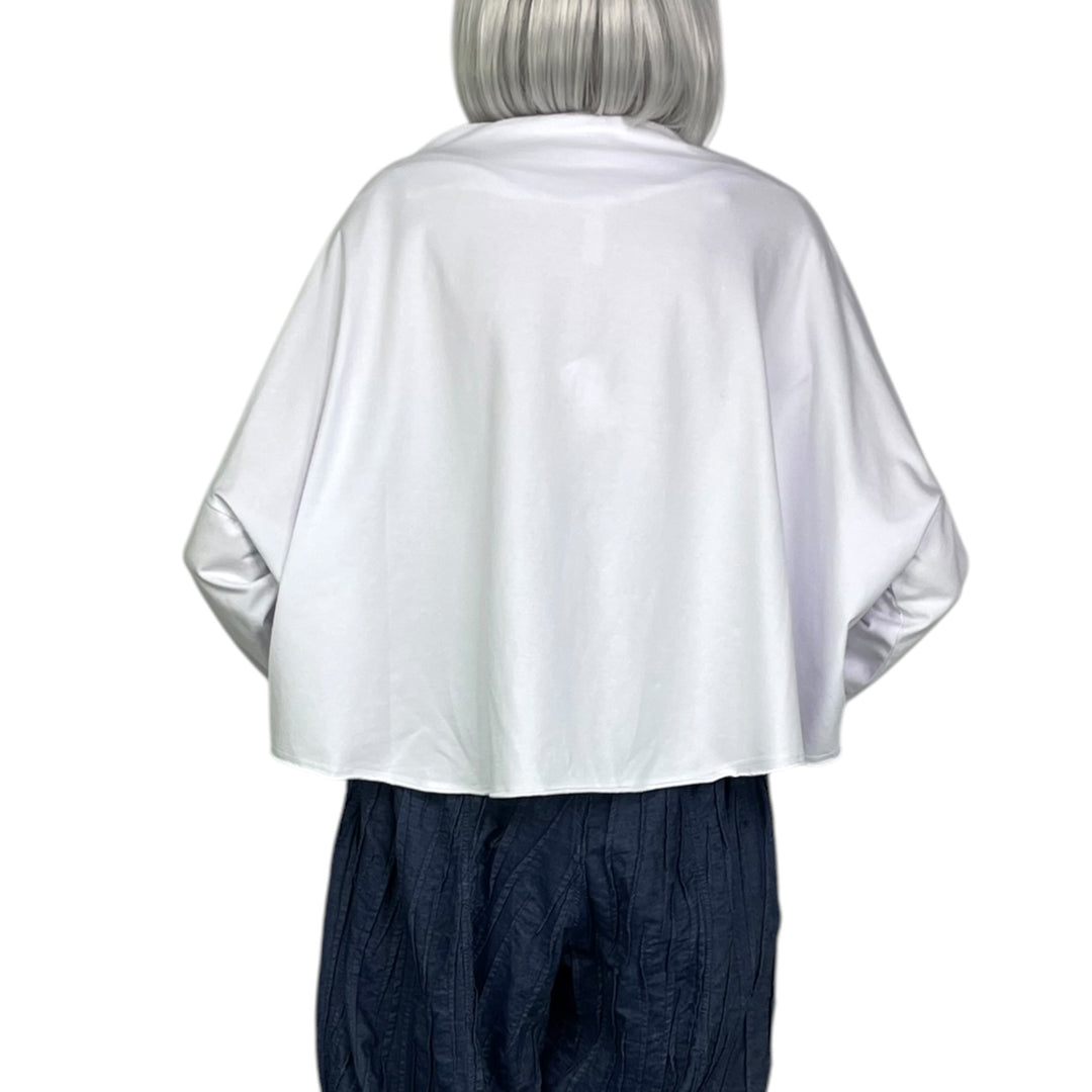 DRAPED BOATNECK TEE