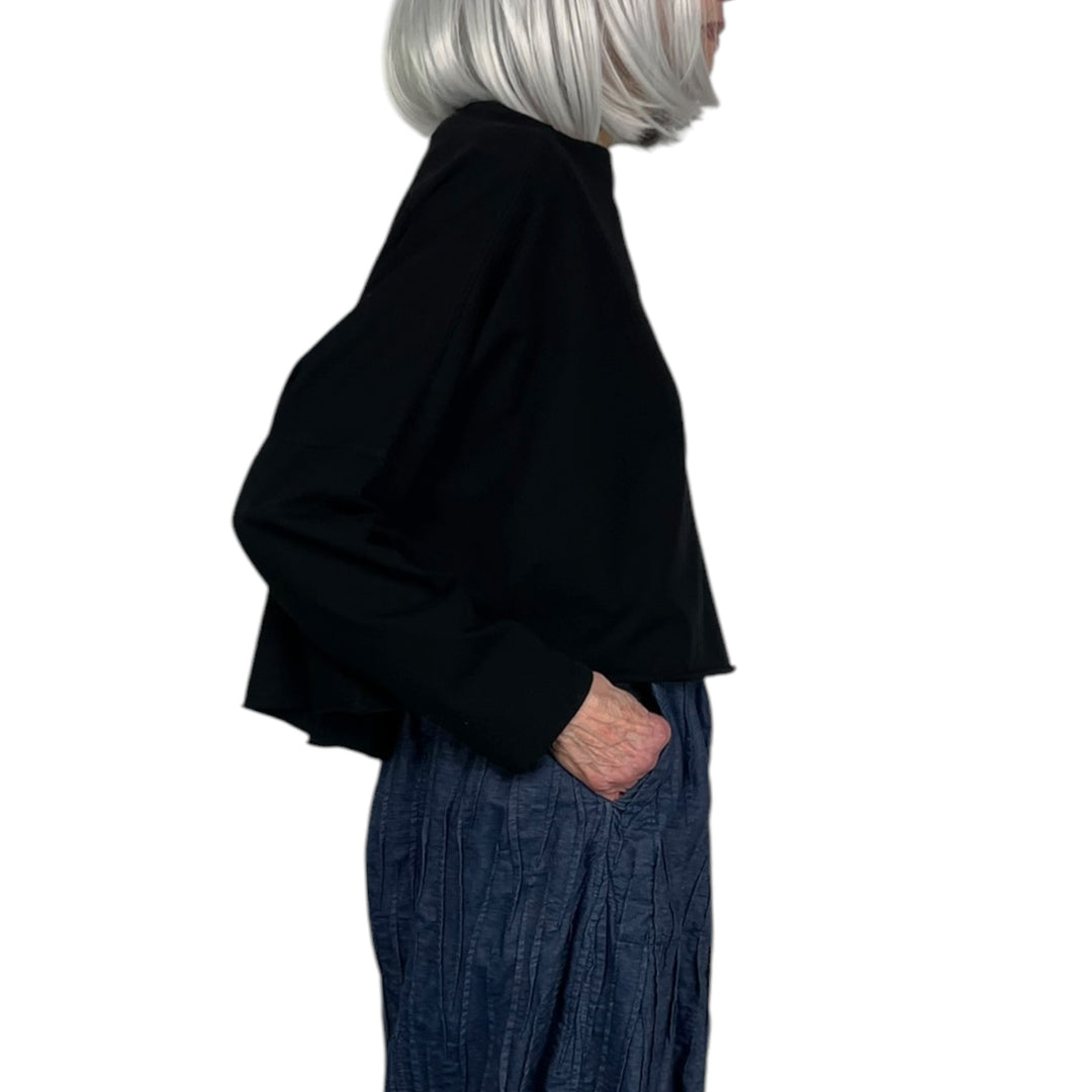 DRAPED BOATNECK TEE