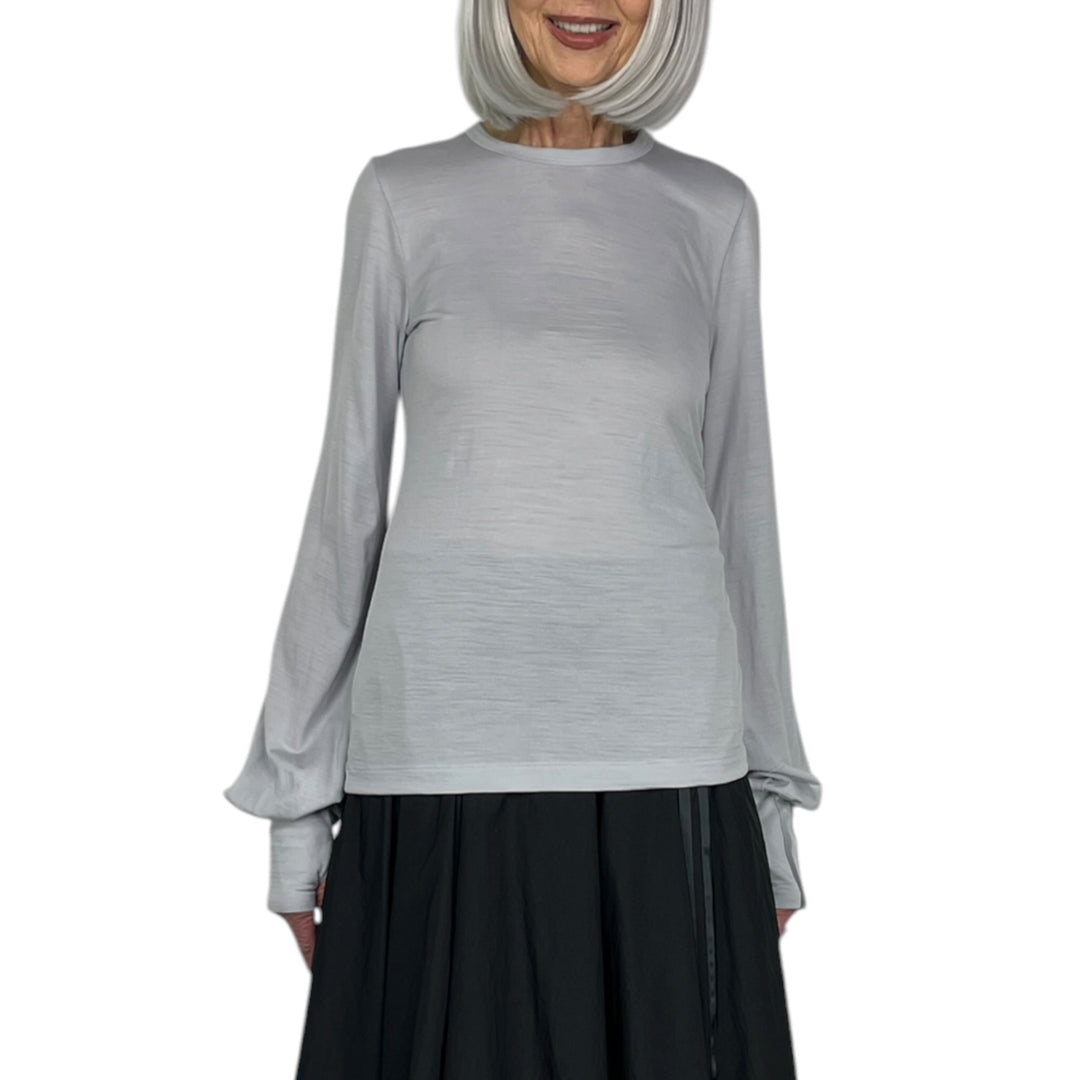 CINCHED DRAPE L/S TEE