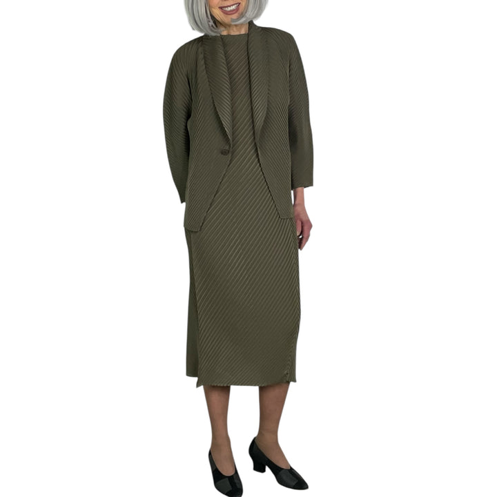 SOFT FOLD PLEATS CARDIGAN