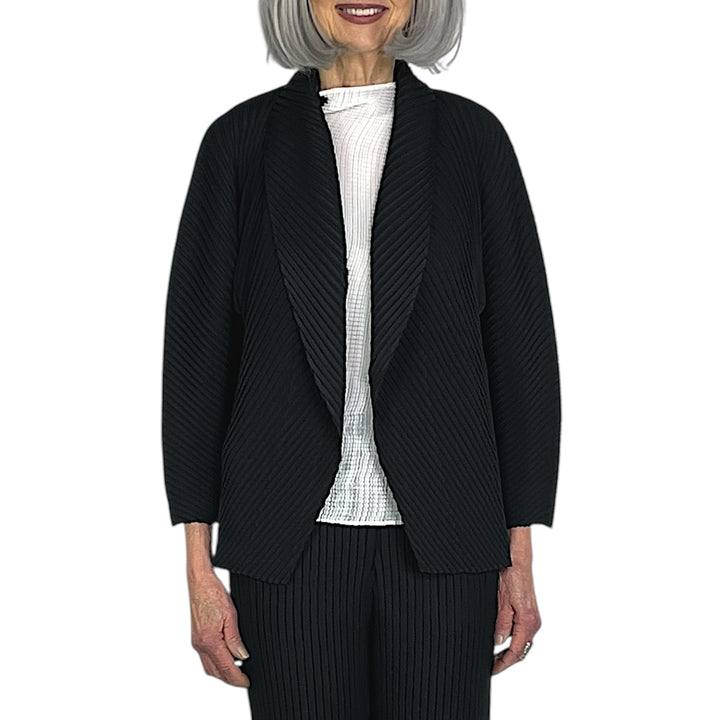 SOFT FOLD PLEATS CARDIGAN