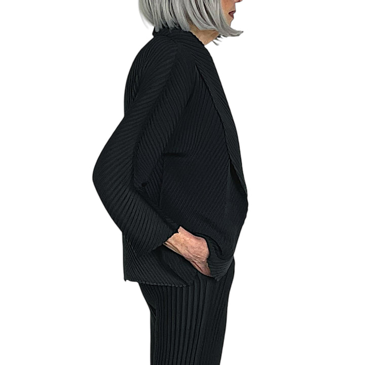 SOFT FOLD PLEATS CARDIGAN