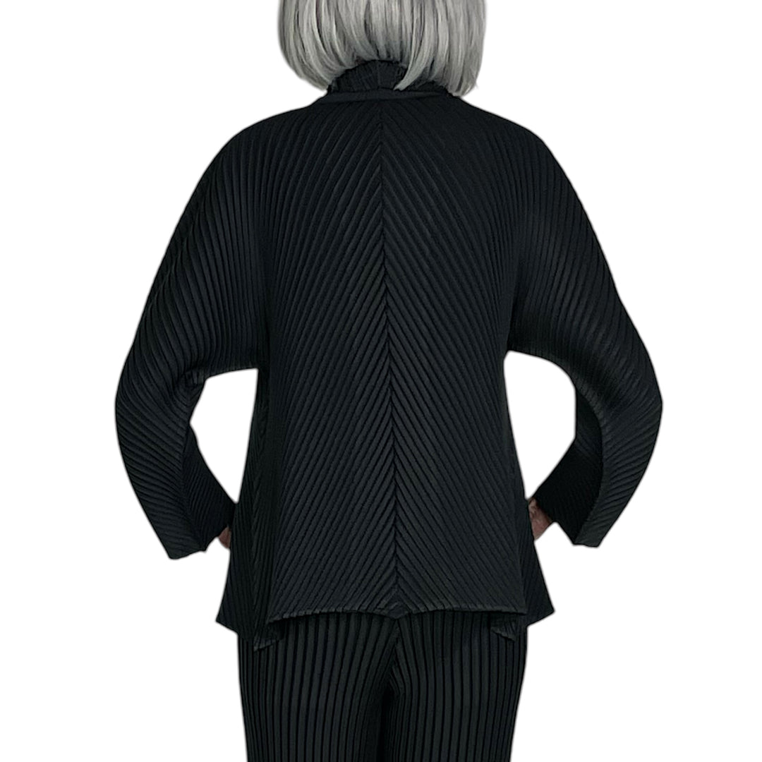 SOFT FOLD PLEATS CARDIGAN