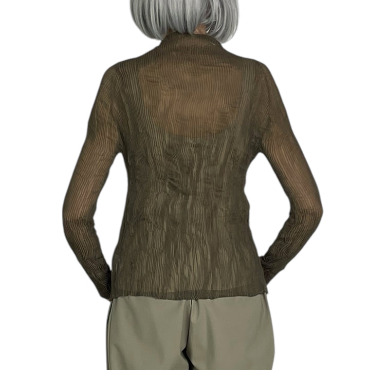 CHIFFON TWIST 1 HI-NECK TOP