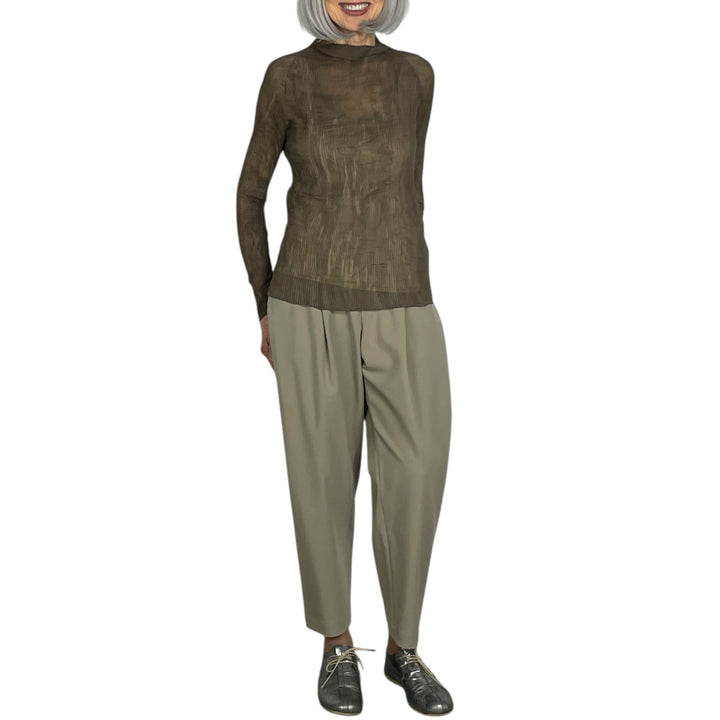 CHIFFON TWIST 1 HI-NECK TOP