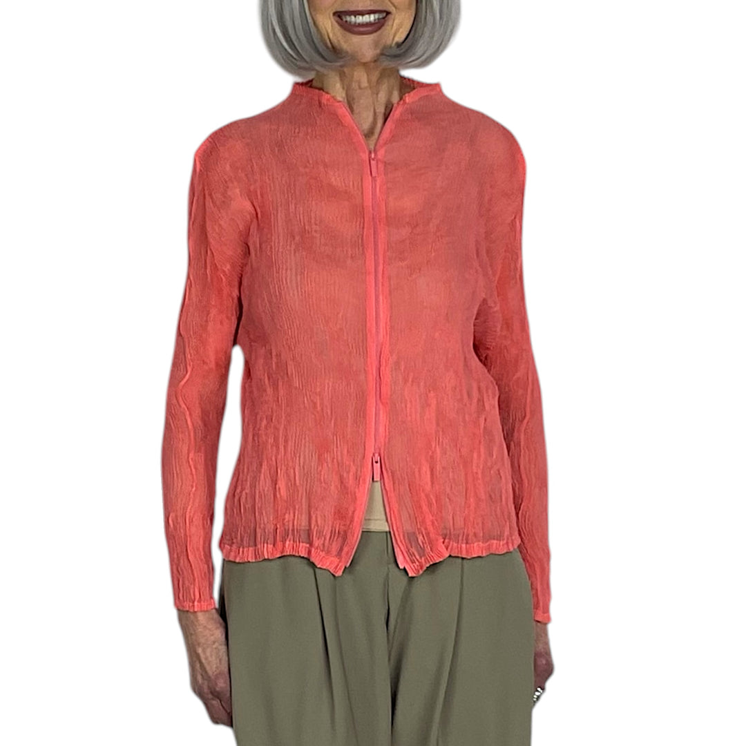 CHIFFON TWIST 1 ZIP JACKET