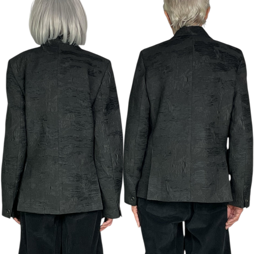 MOTIF BLAZER - FISHES BLACK