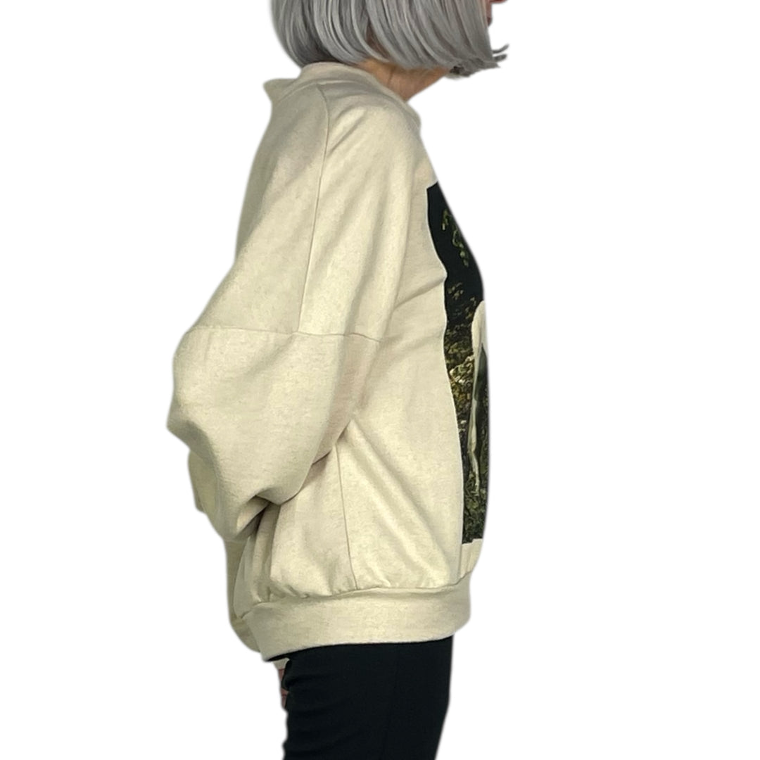 HORSE PRINT SWEATSHIRT
