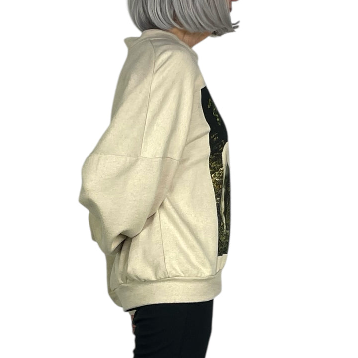 HORSE PRINT SWEATSHIRT