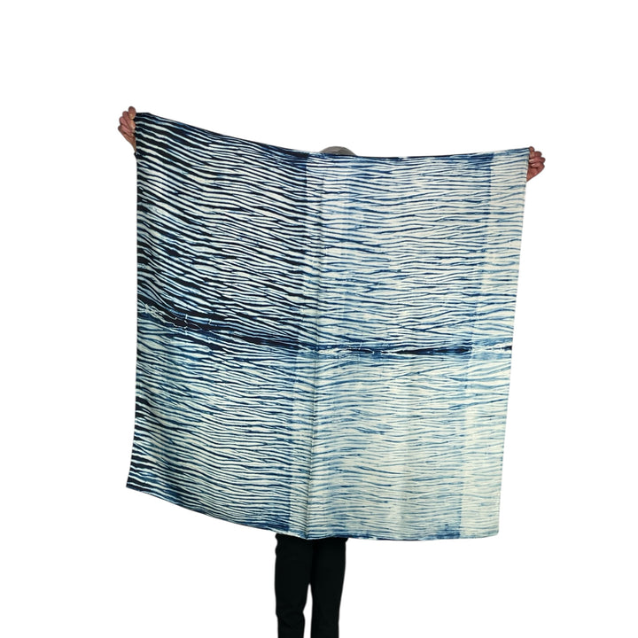 TRACES PRINT SILK SCARF