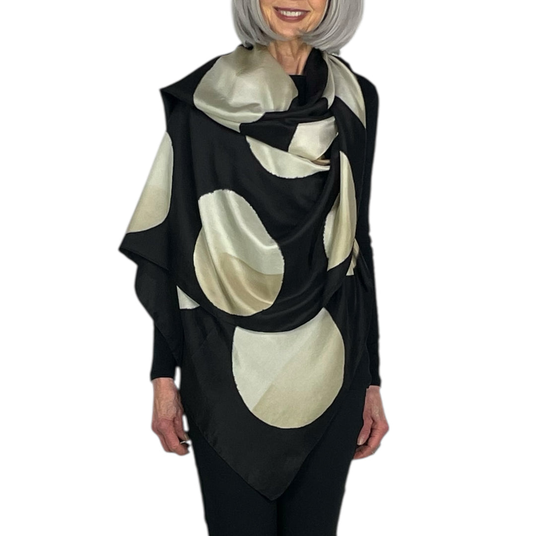 NOCTURNE PRINT SILK SCARF