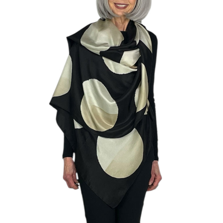NOCTURNE PRINT SILK SCARF