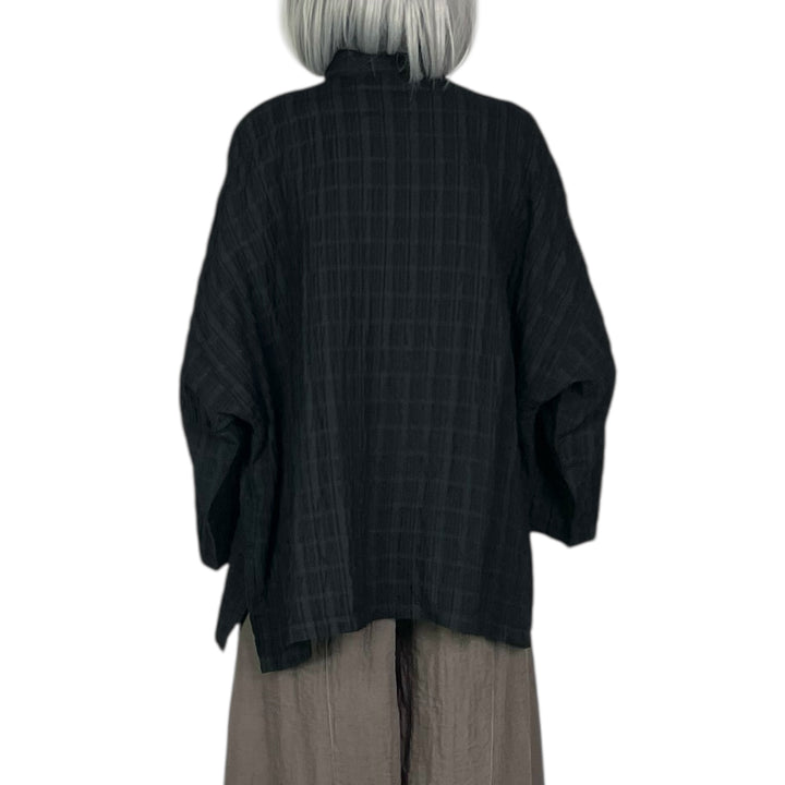 STRIPE CRINKLE BIG SHIRT