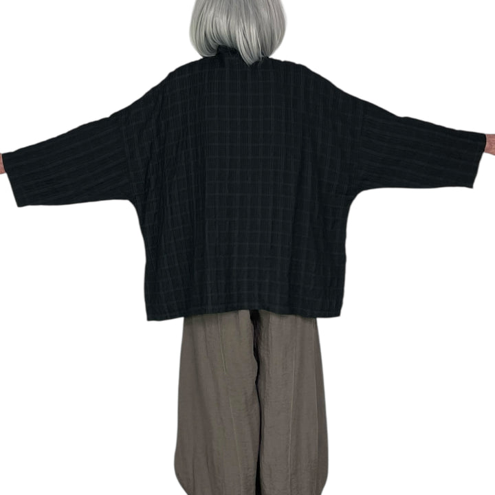 STRIPE CRINKLE BIG SHIRT