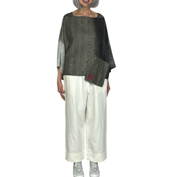 KIMONO PRINT/OMBRE MIO CROP TOP