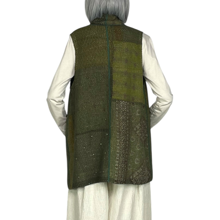 MUJI PATCH KIMONO VEST SHORT