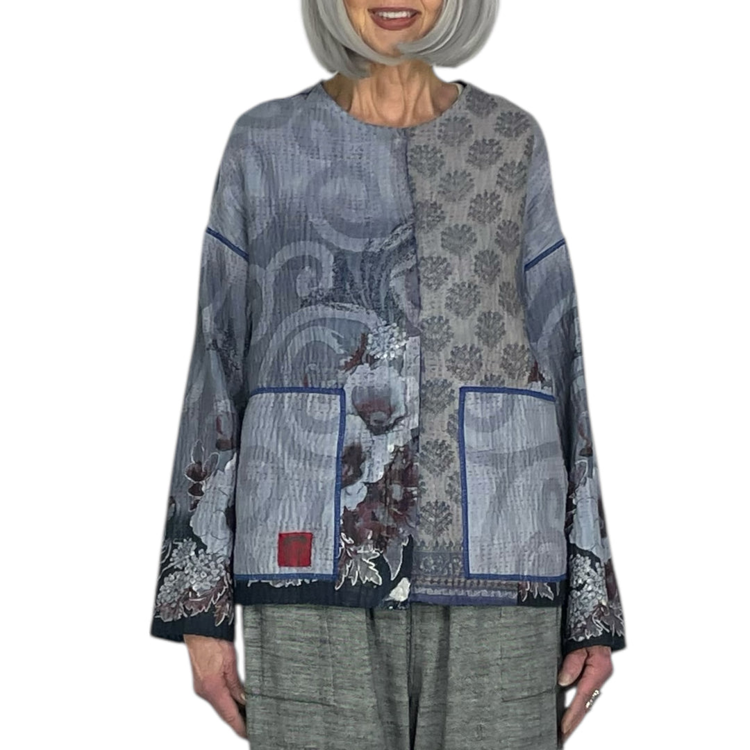 OVERDYE KANTHA CREW NECK SHORT JACKET